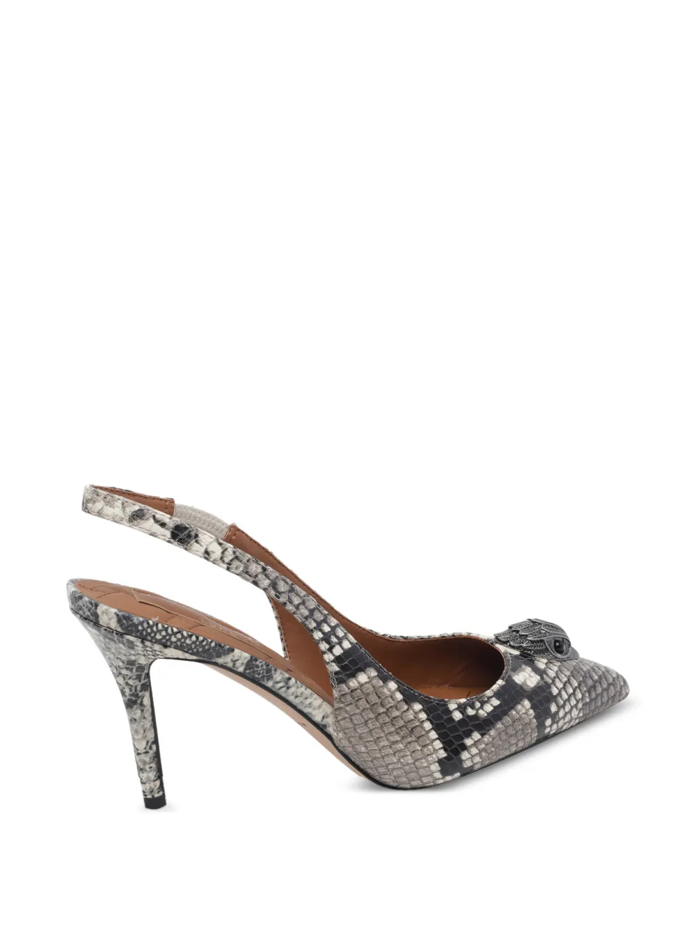 Kurt Geiger London Belgravia snake-print pumps Grijs