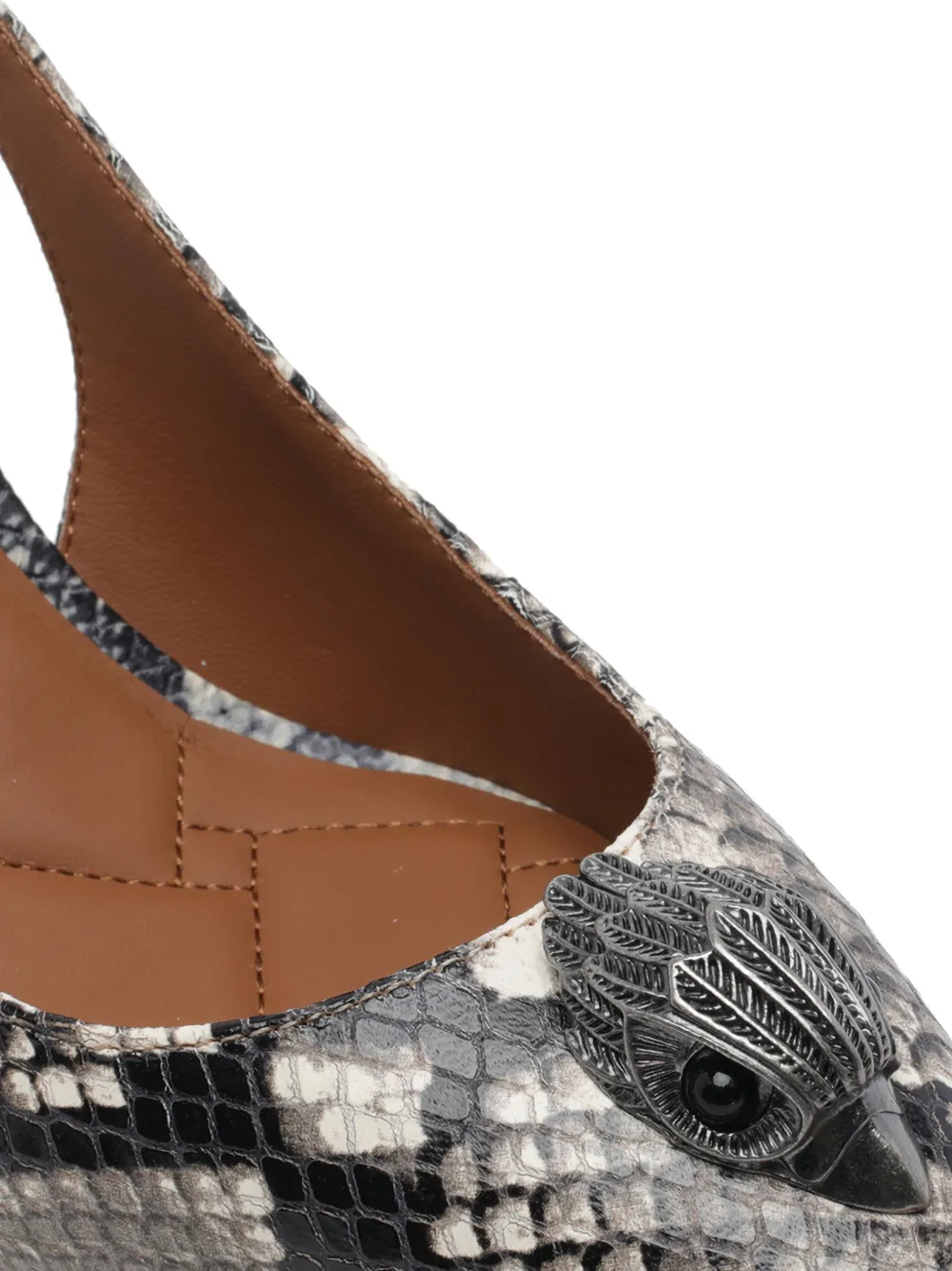 Kurt Geiger London Belgravia snake-print pumps Grijs
