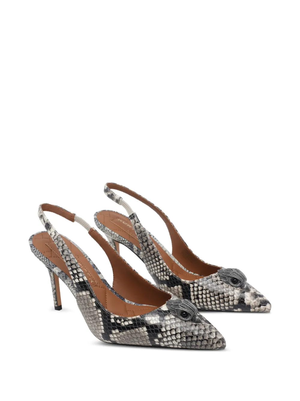 Kurt Geiger London Belgravia snake-print pumps Grijs