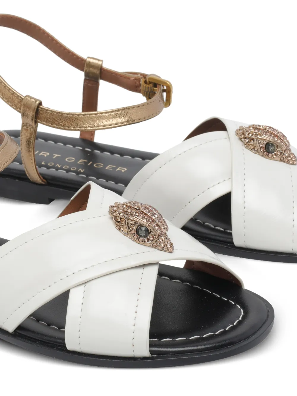 Kurt Geiger London Orson Cross flat sandals Beige