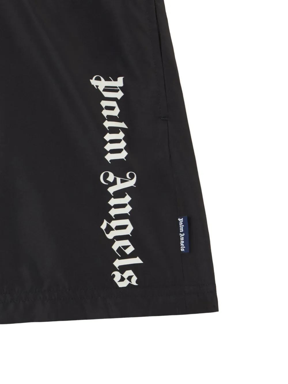  Palm Angels Kids Short De Bain à Logo Imprimé - Noir 