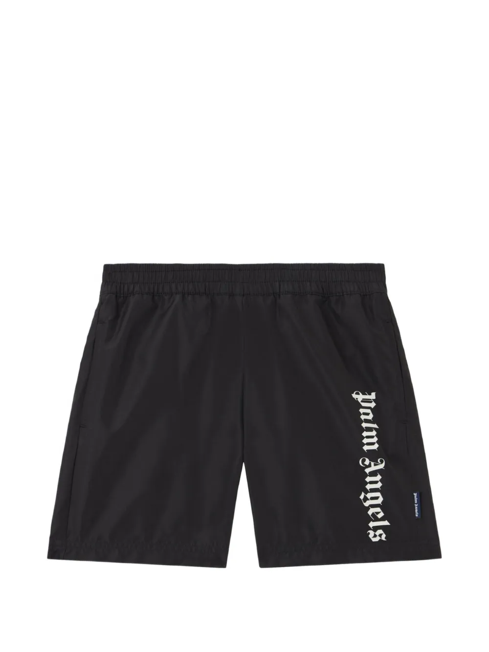 Palm Angels Kids Overlogo logo-print swim shorts - Nero