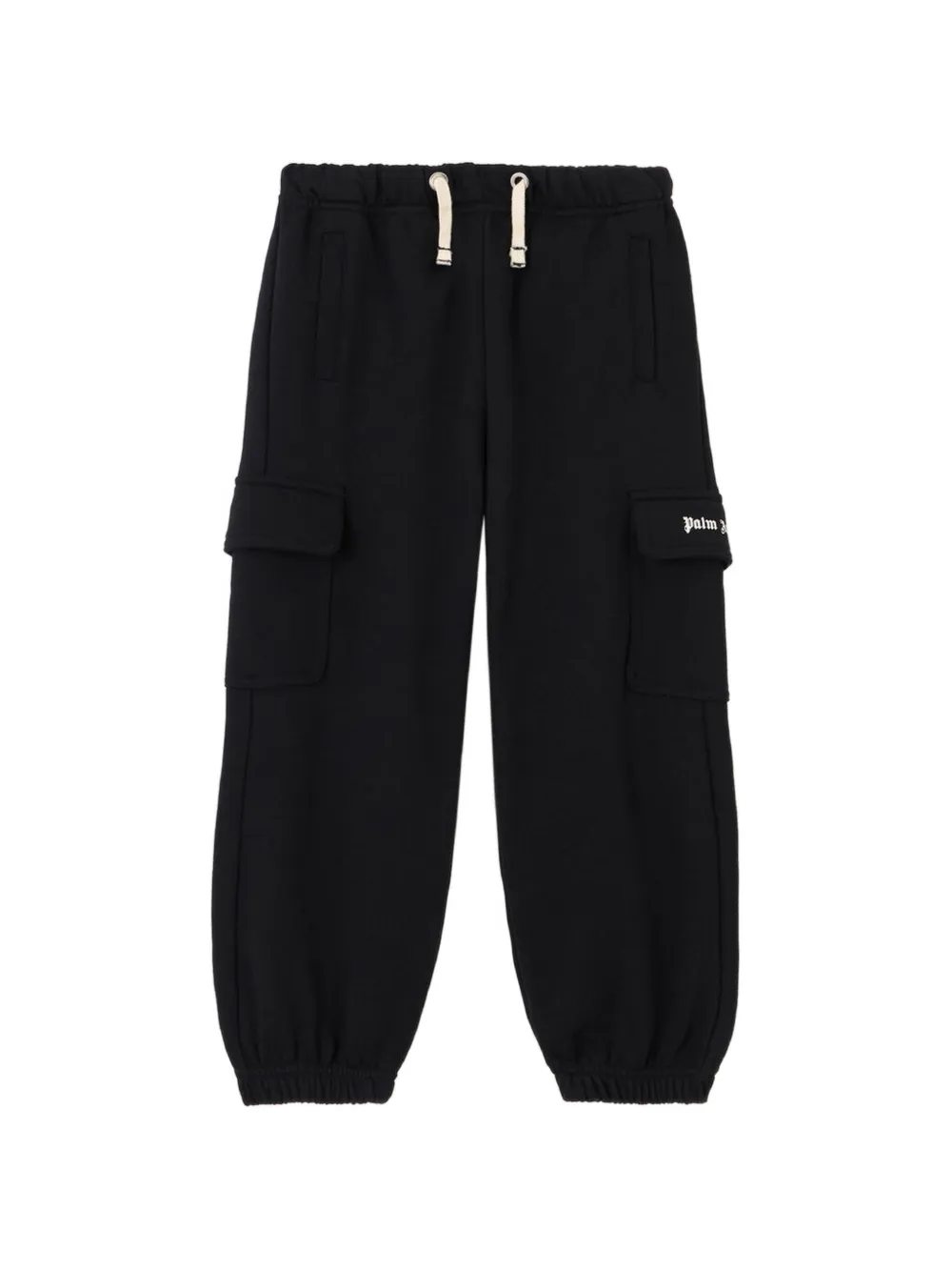 Palm Angels Kids logo-print cargo track pants - Nero