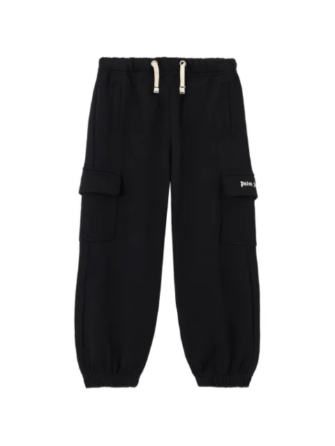 Palm Angels Kids logo-print cargo track pants