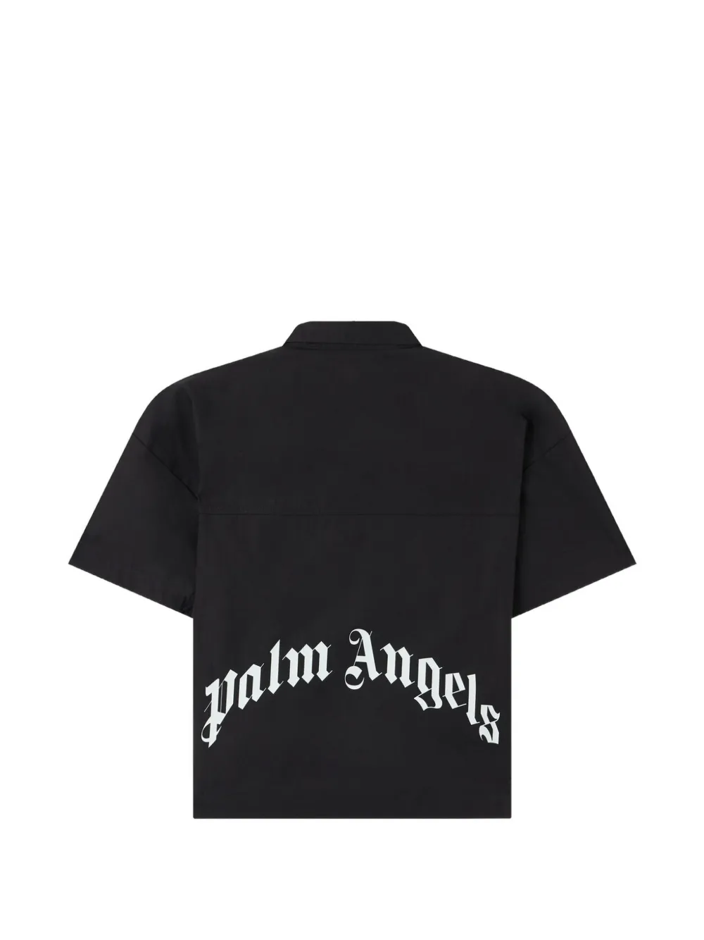 Palm Angels Kids Shirt met logo Zwart