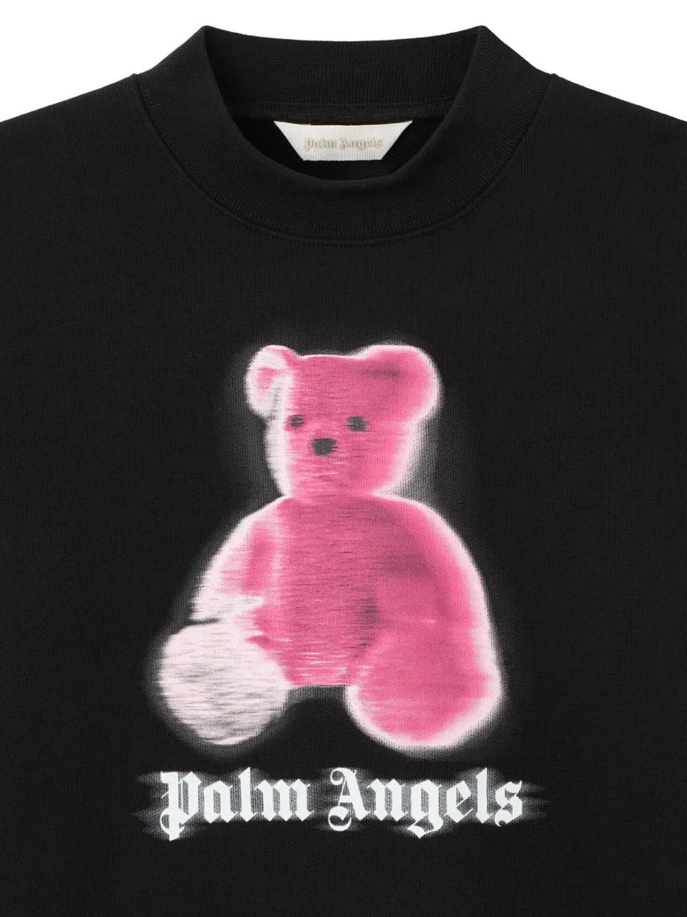 Palm Angels Kids Blurred Bear trui met logo-print Zwart
