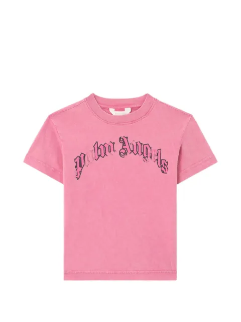 Palm Angels Kids playera con logo estampado