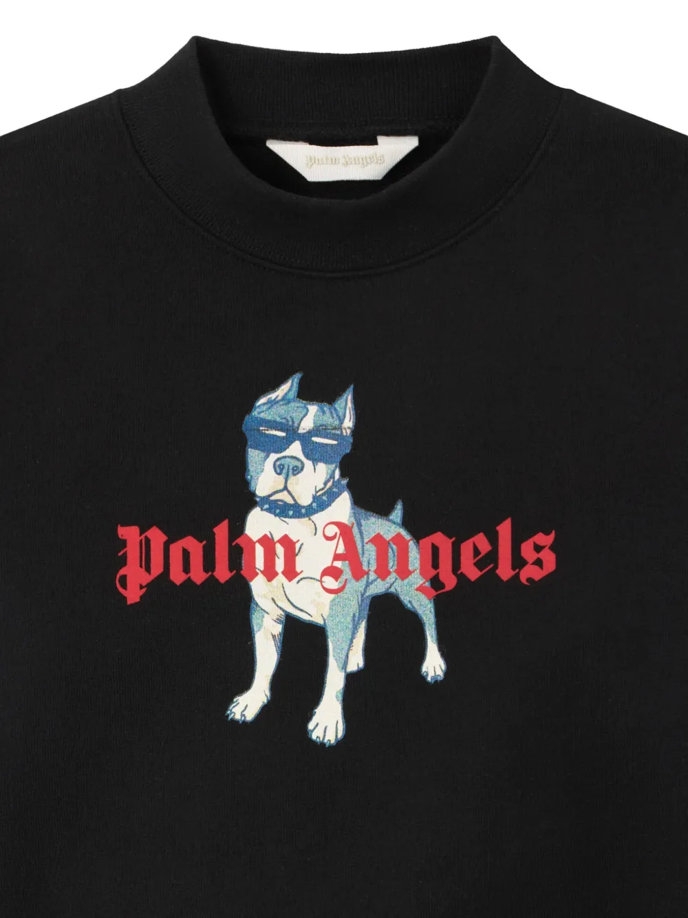 Palm Angels Kids Palm Dog sweater met logo-print Zwart