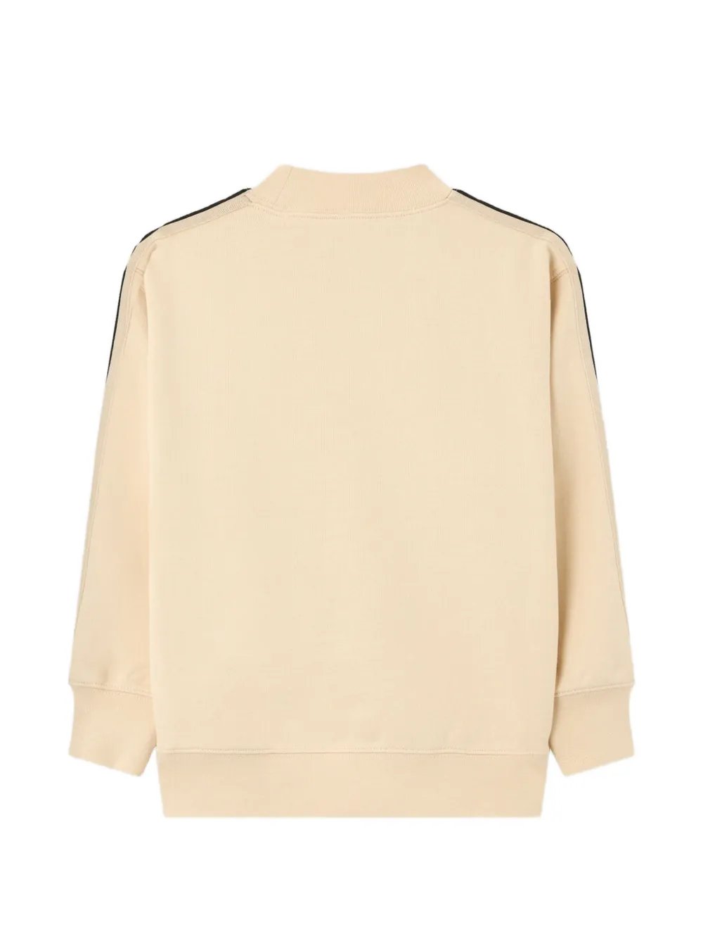 Palm Angels Kids Sweater met logo-print en zijstreep Beige