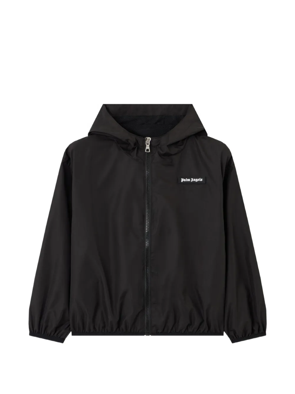 Palm Angels Kids logo-print hooded windbreaker - Schwarz