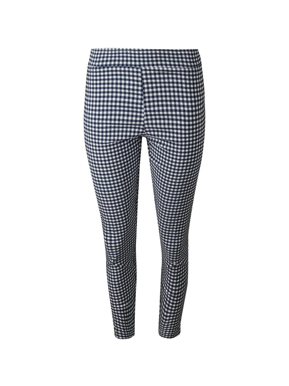 Avenue Montaigne Colette checked-pattern trousers - Blau