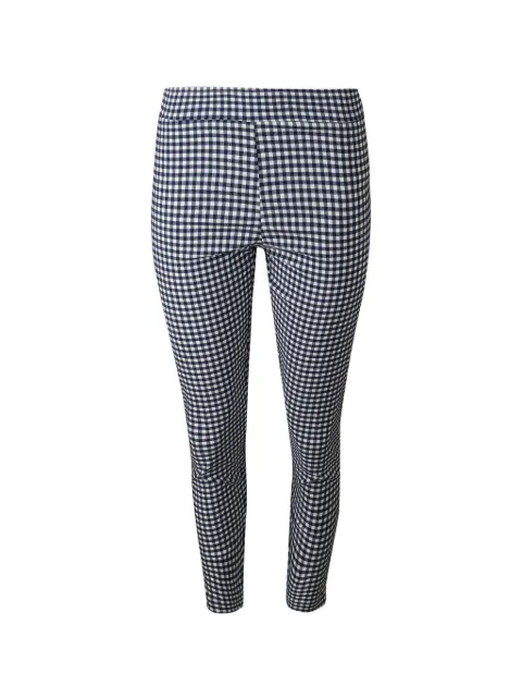 Avenue Montaigne Colette checked-pattern trousers