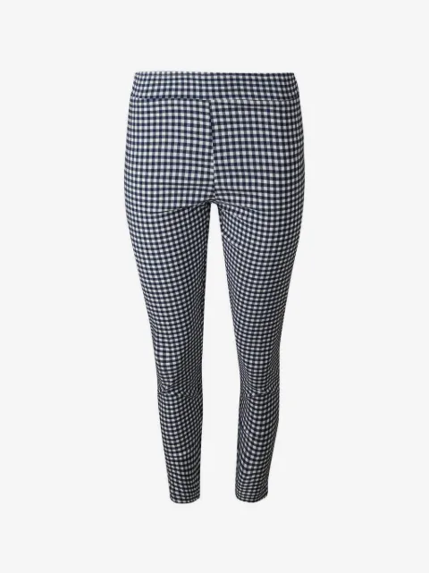 Avenue Montaigne Colette checked-pattern trousers