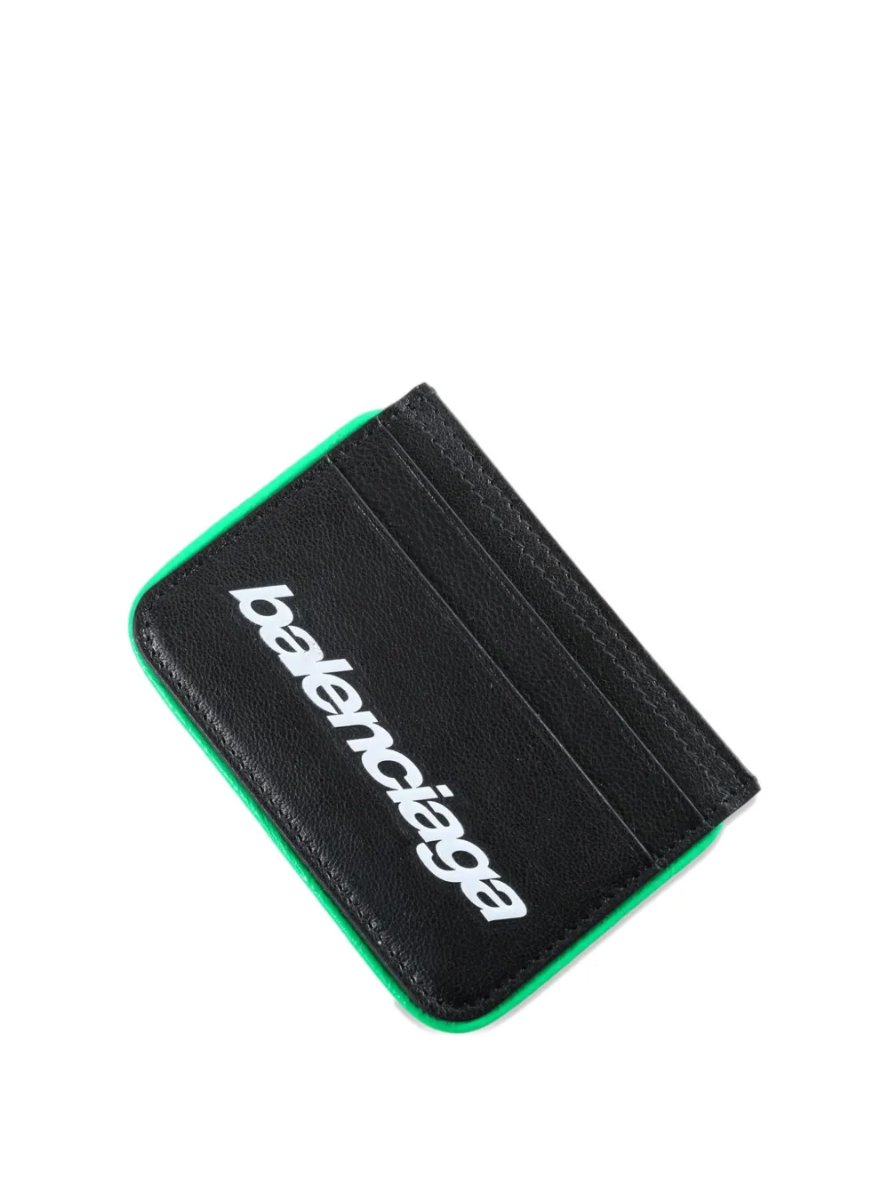 Balenciaga Biker logo-print card holder - Nero
