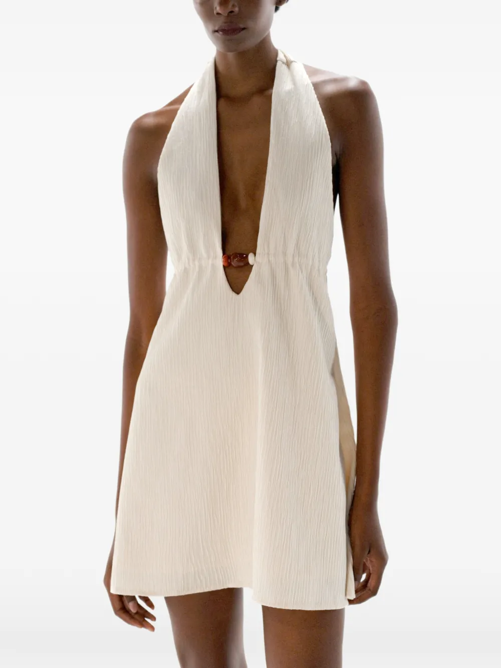 Baobab Louise mini-jurk Beige