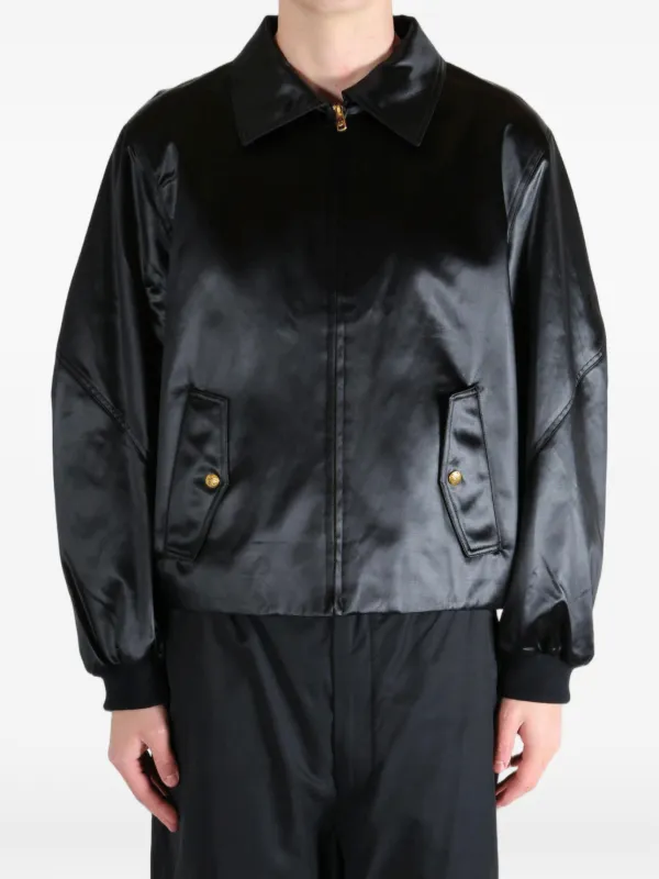 Willy Chavarria Opera Bomber Jacket | Black | FARFETCH