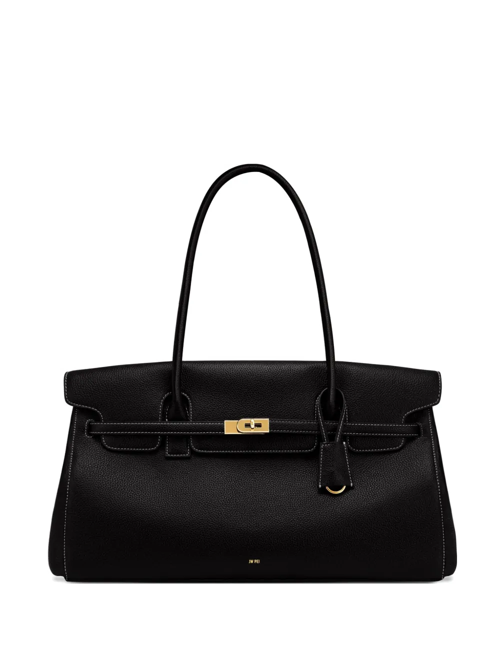 JW Pei Yara pebbled-effect shoulder bag - Nero