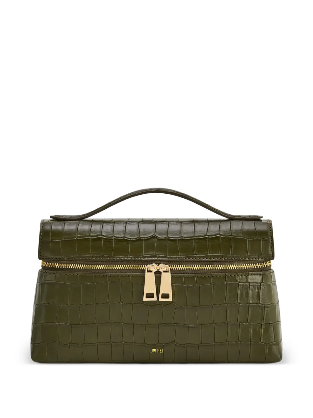 JW Pei Borsa tote Thea con effetto coccodrillo - Verde