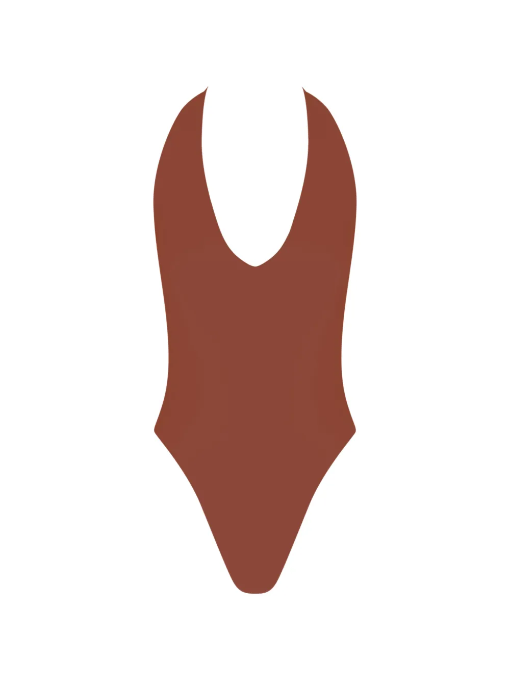 Myra Swim Ryder halterneck swimsuit - Marrone