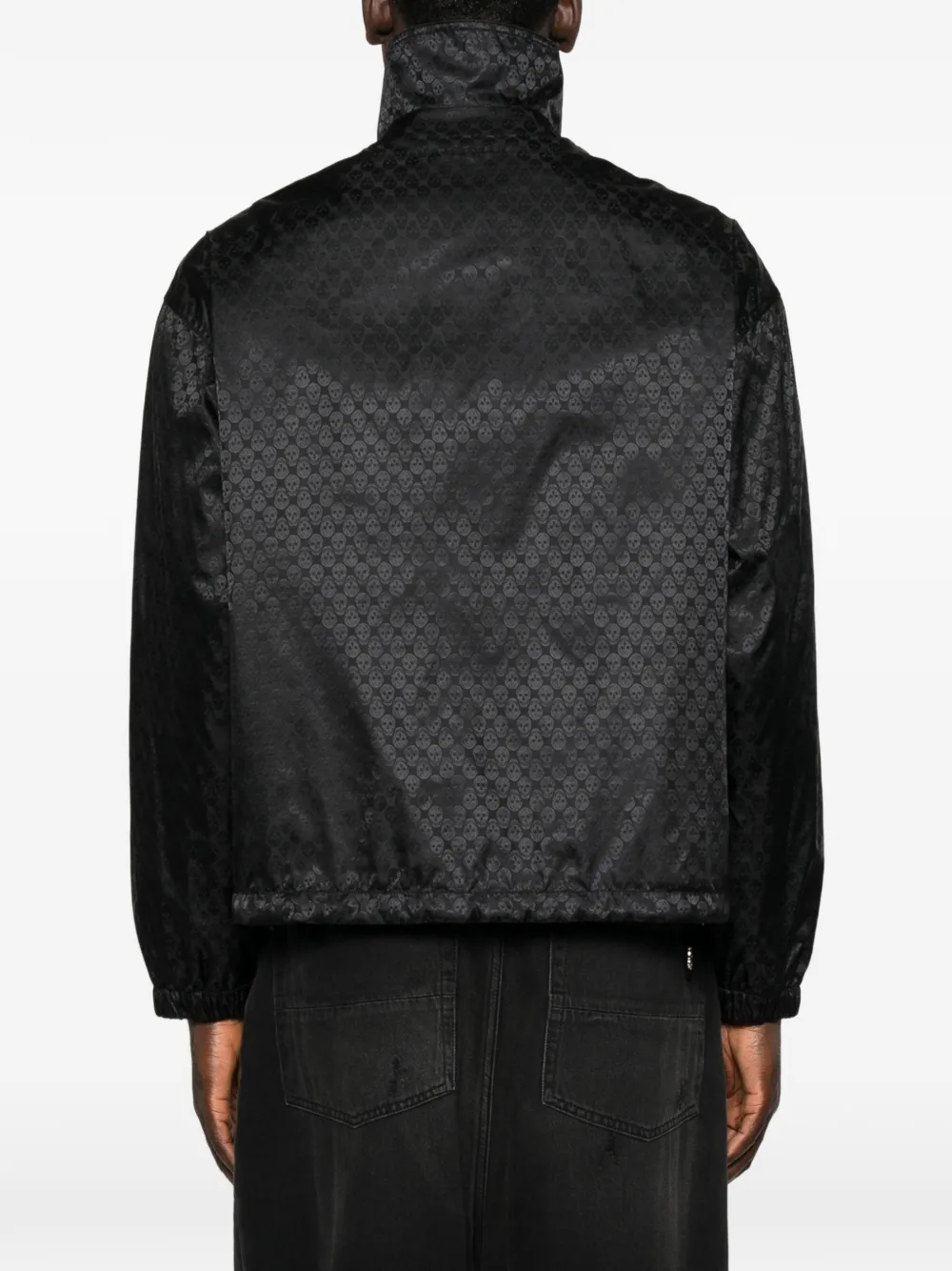 Alexander McQueen Jack met doodskopmotief en jacquard Zwart