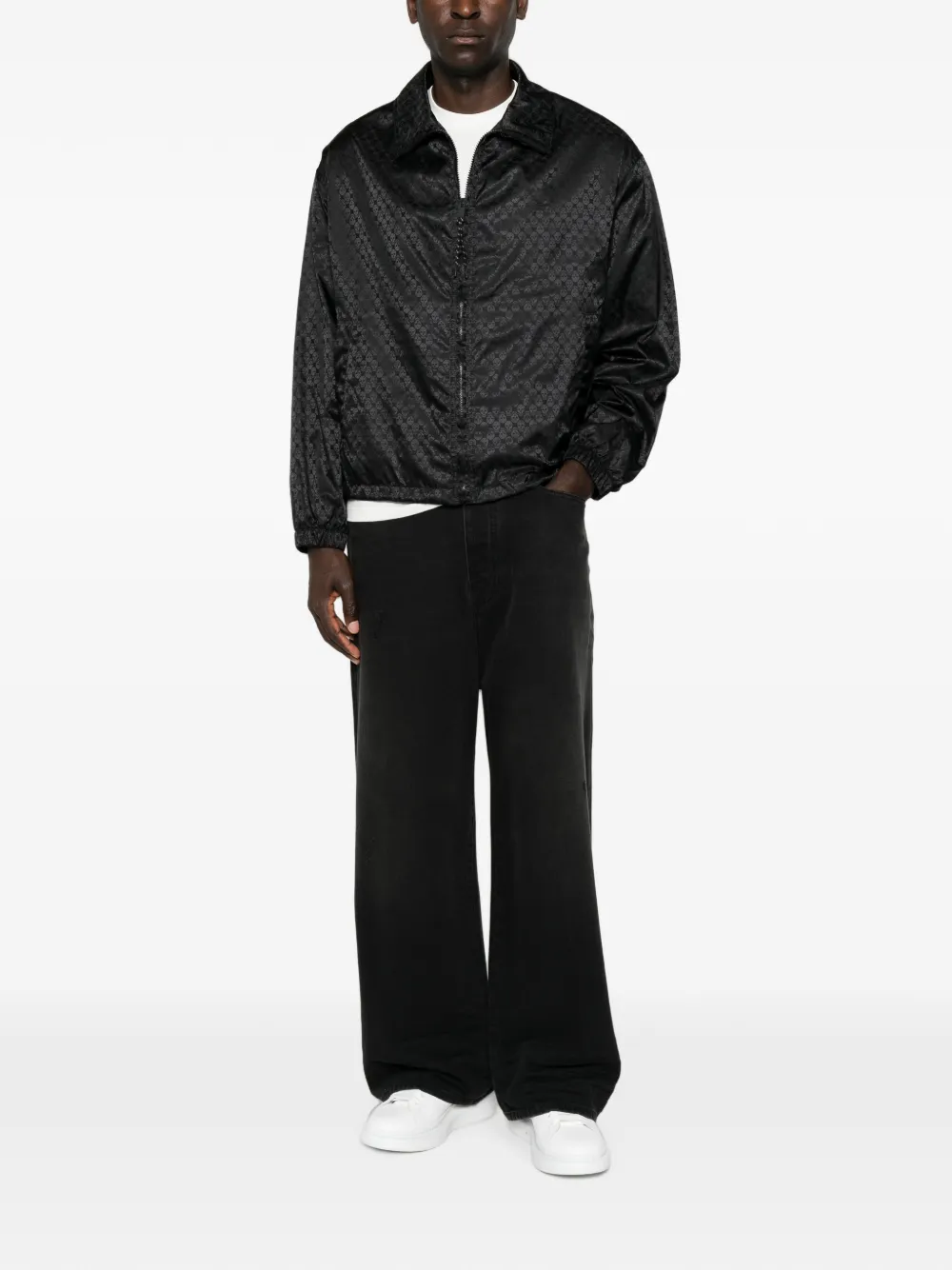 Alexander McQueen Jack met doodskopmotief en jacquard Zwart