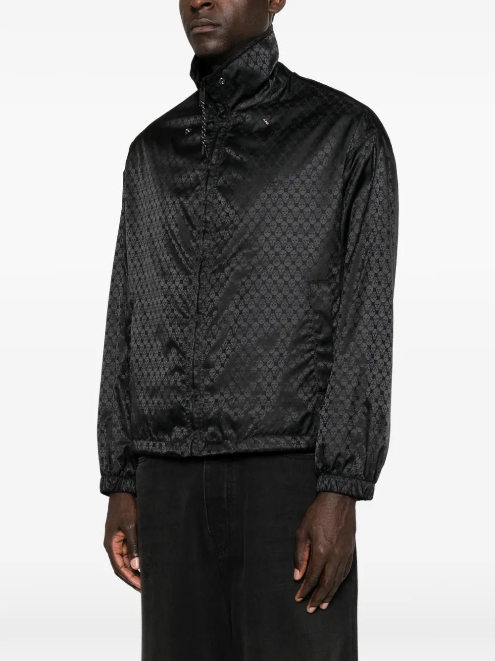 Alexander McQueen Jack met doodskopmotief en jacquard Zwart
