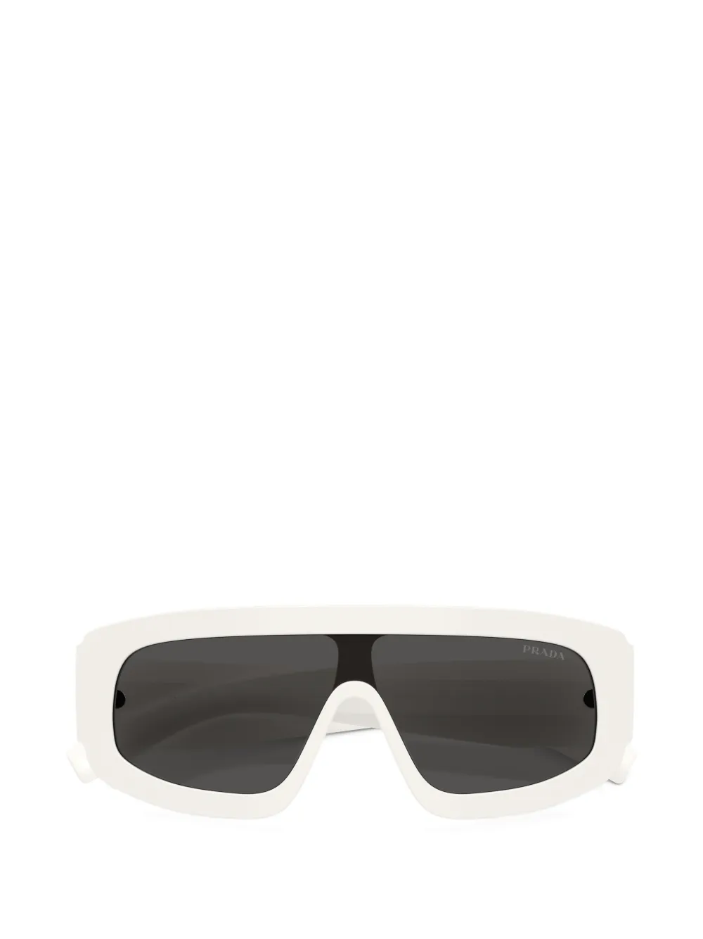 Prada Eyewear Zonnebril met oversized montuur Wit