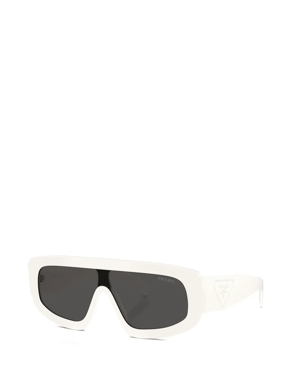 Prada Eyewear Zonnebril met oversized montuur Wit