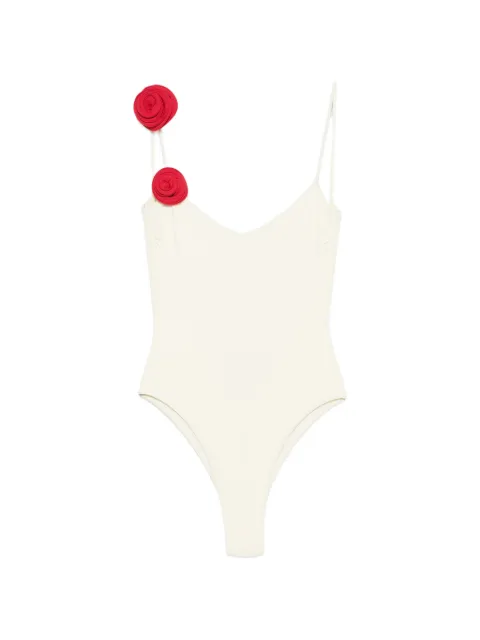 La Reveche Ashar floral-appliqué swimsuit