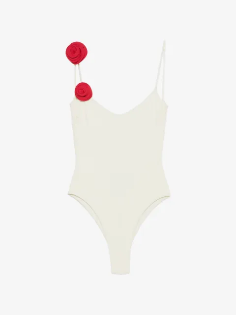 La Reveche Ashar floral-appliqué swimsuit