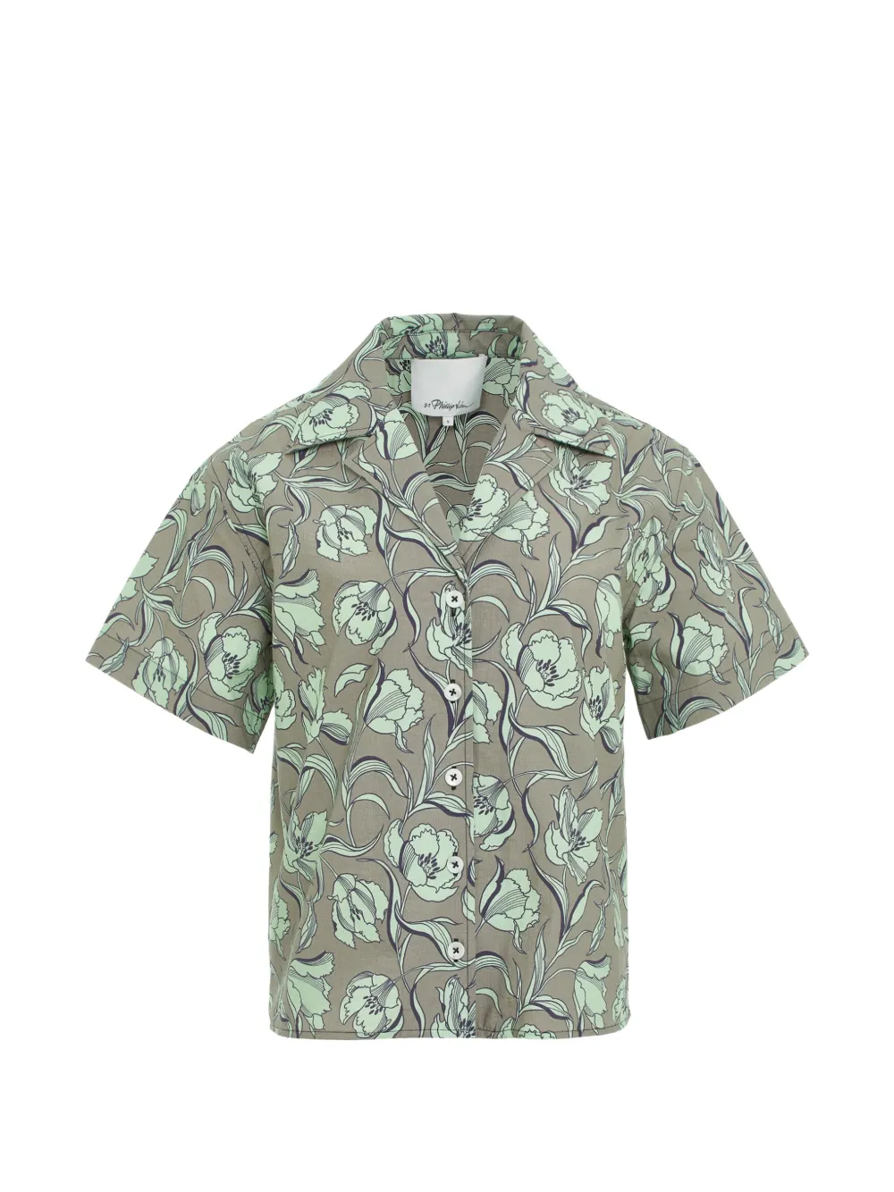 3.1 Phillip Lim Floral-print Short-sleeve Shirt In Multi