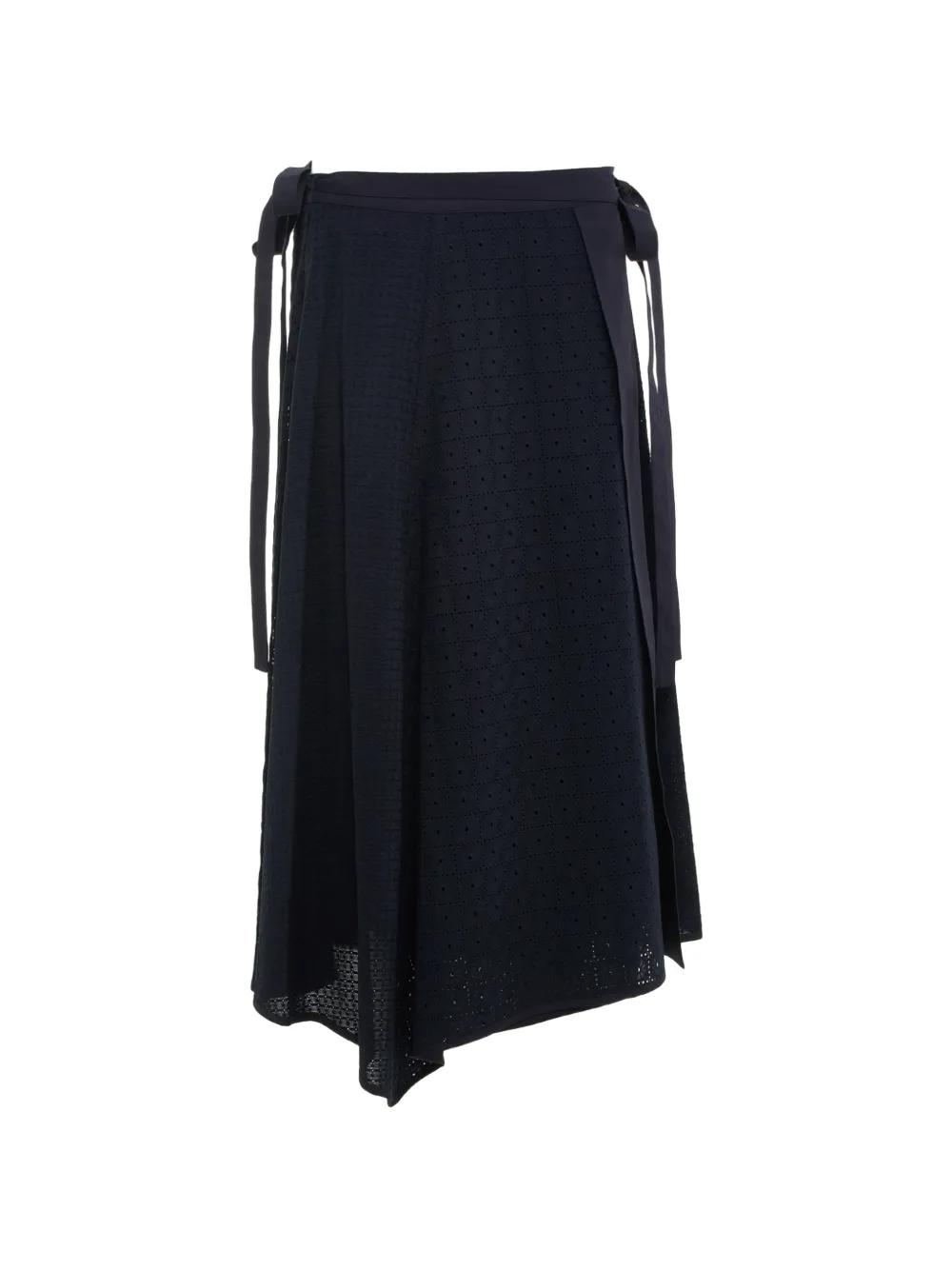 3.1 Phillip Lim broderie-anglaise asymmetric midi skirt - Blu
