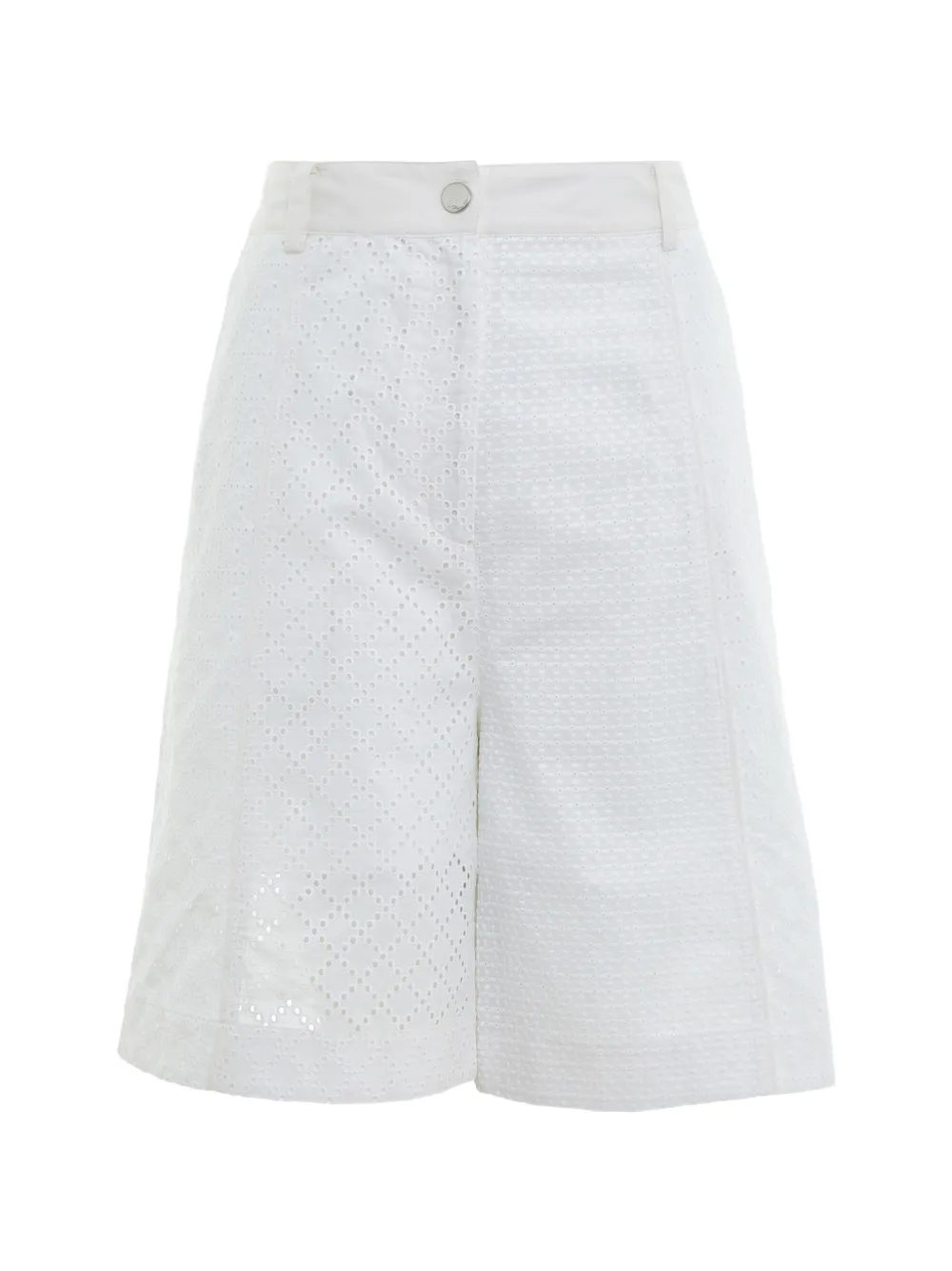 3.1 Phillip Lim broderie-anglaise panelled shorts - Bianco