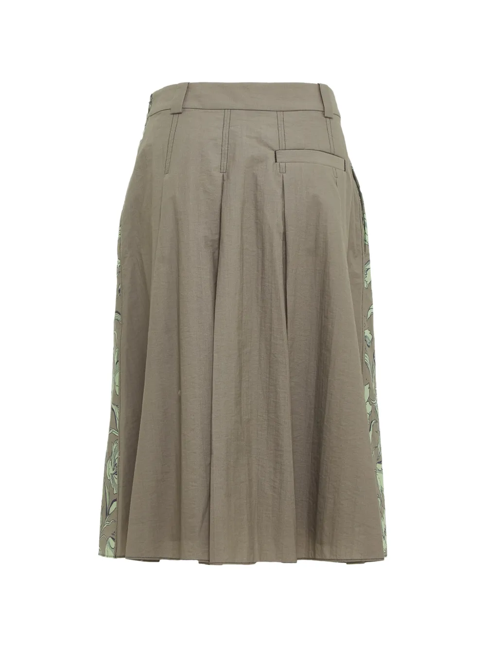 3.1 Phillip Lim Midi-plooirok met bloemenprint Beige