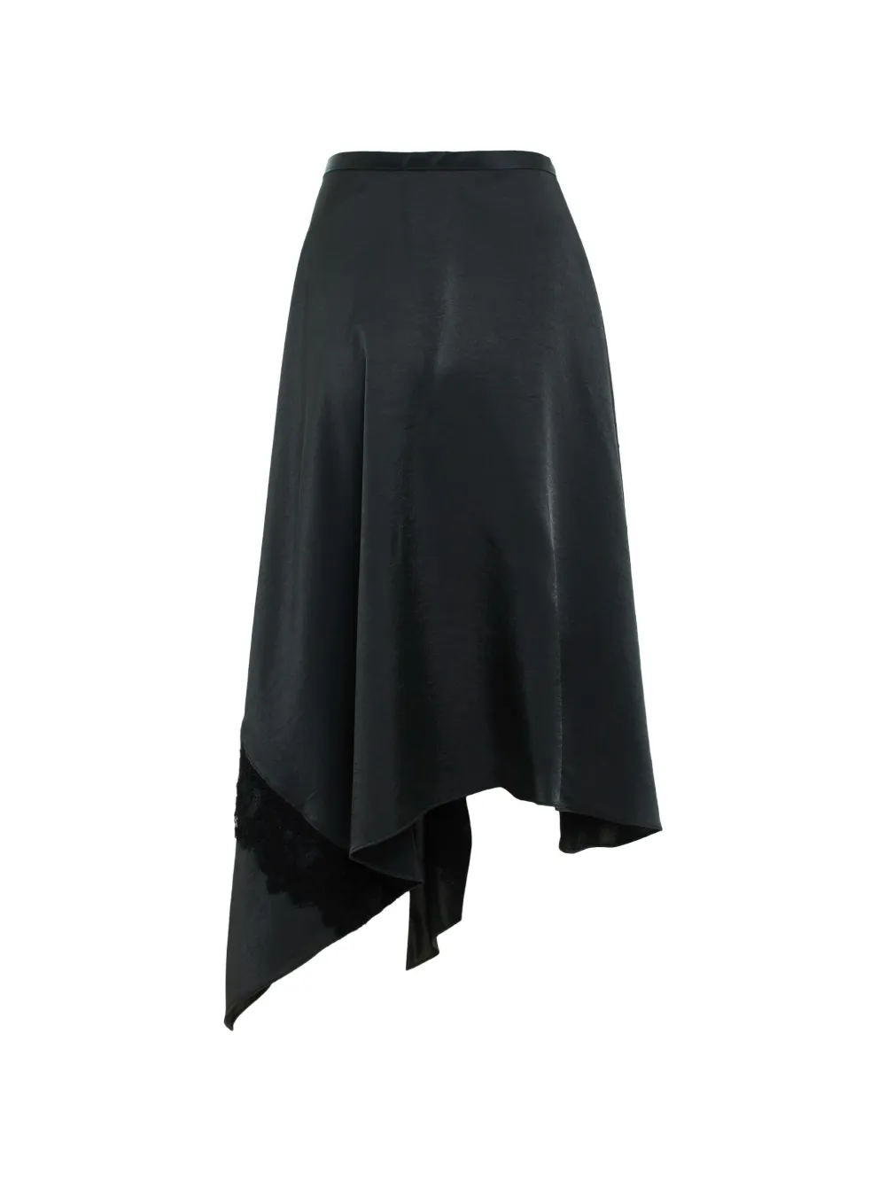 3.1 Phillip Lim Midi-rok met kanten afwerking en zakdoekzoom Zwart