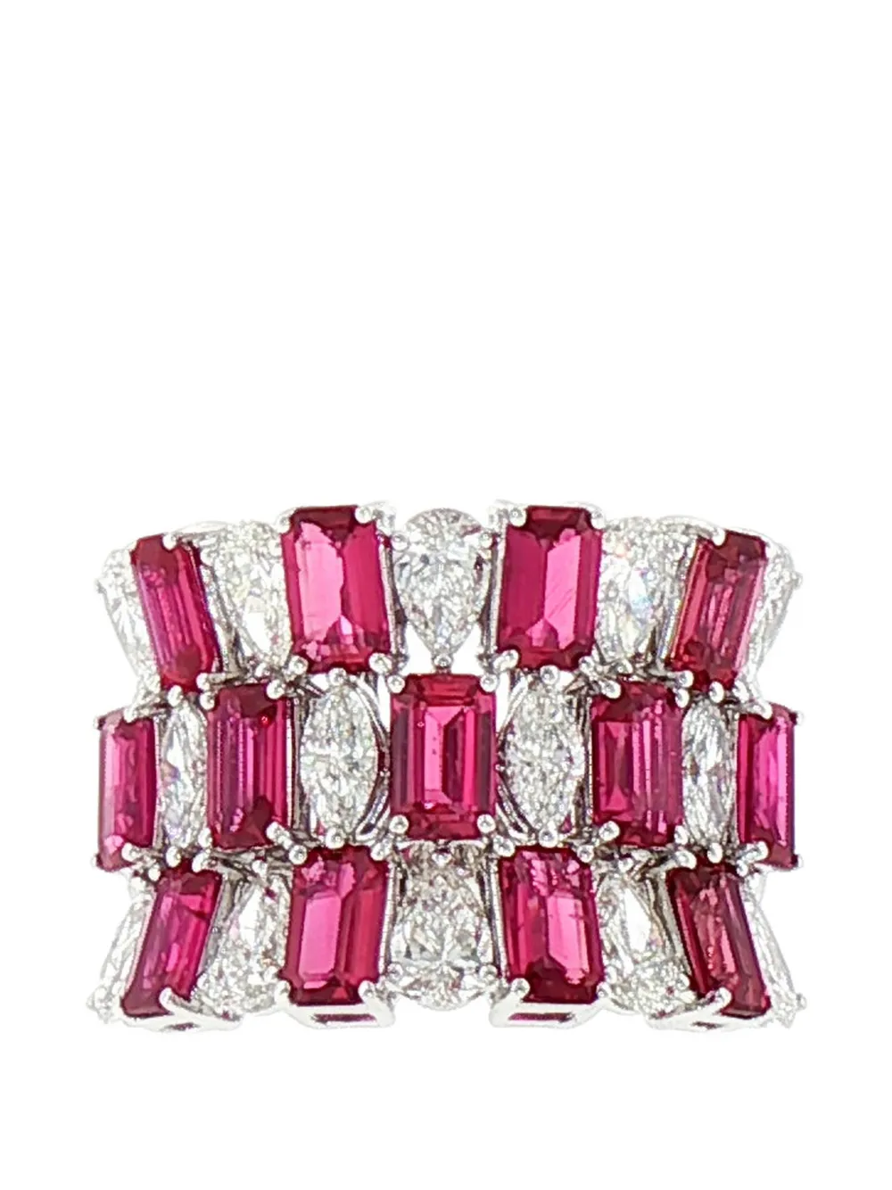 HYT Jewelry ruby and diamond ring - Argento