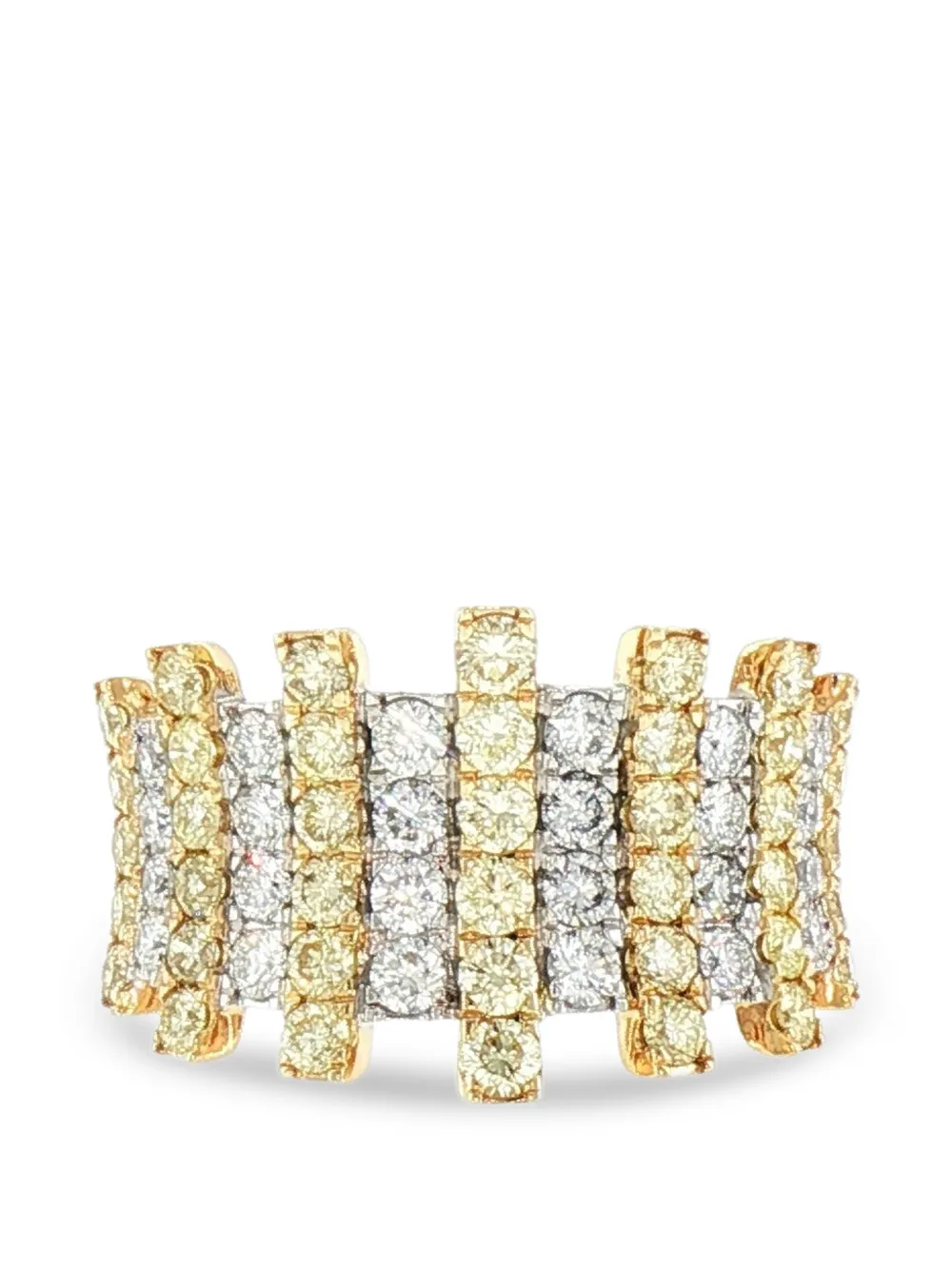 HYT Jewelry two-tone diamond ring - Argento