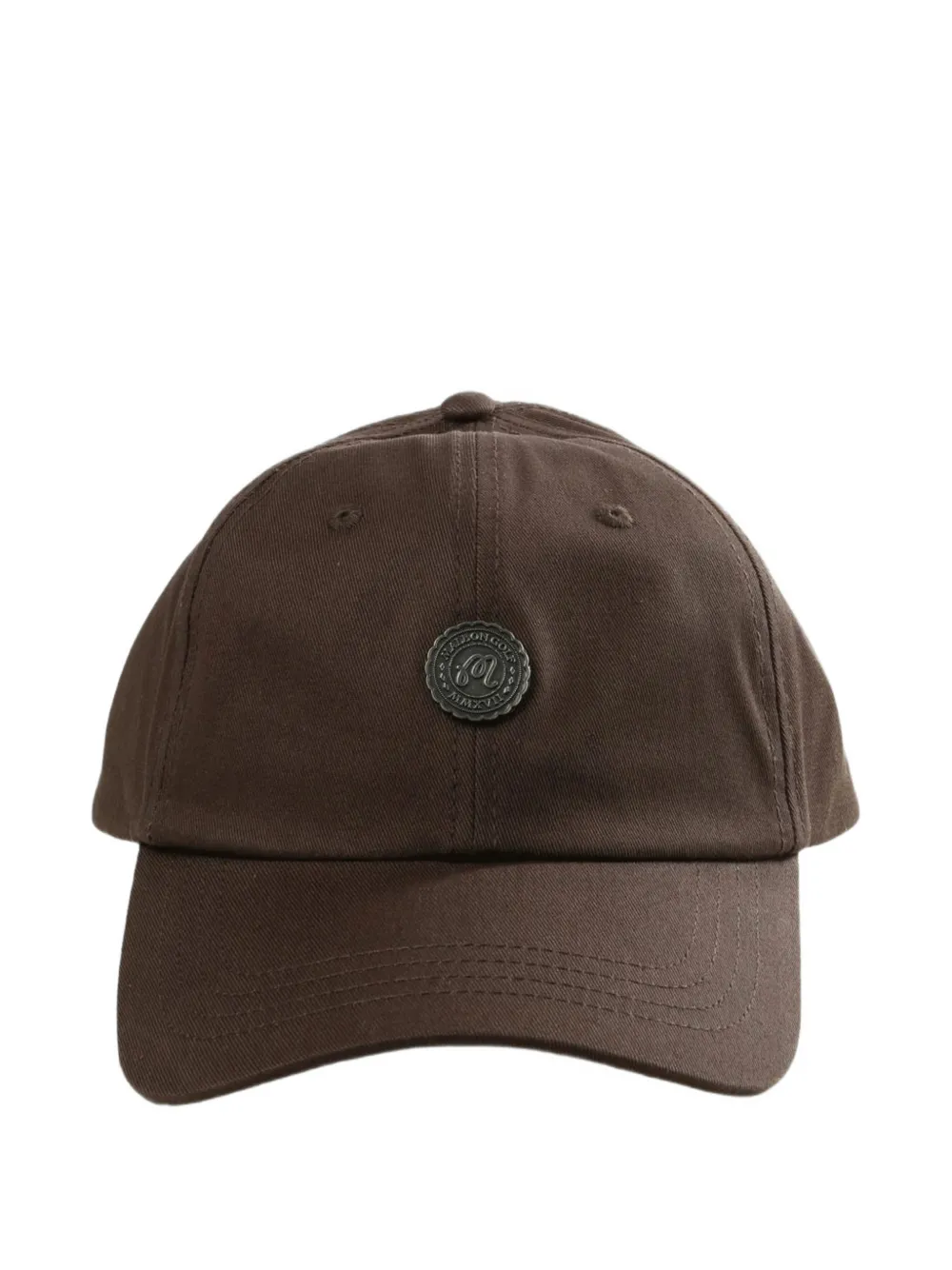Malbon Golf Stamp Dad logo-plaque baseball hat - Marrone