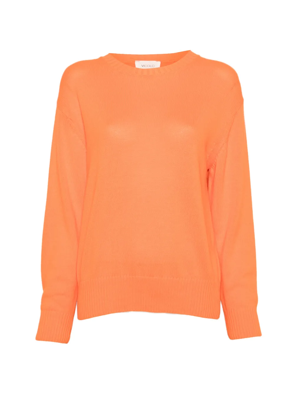 VICOLO Maglione con bordo a coste - Arancione