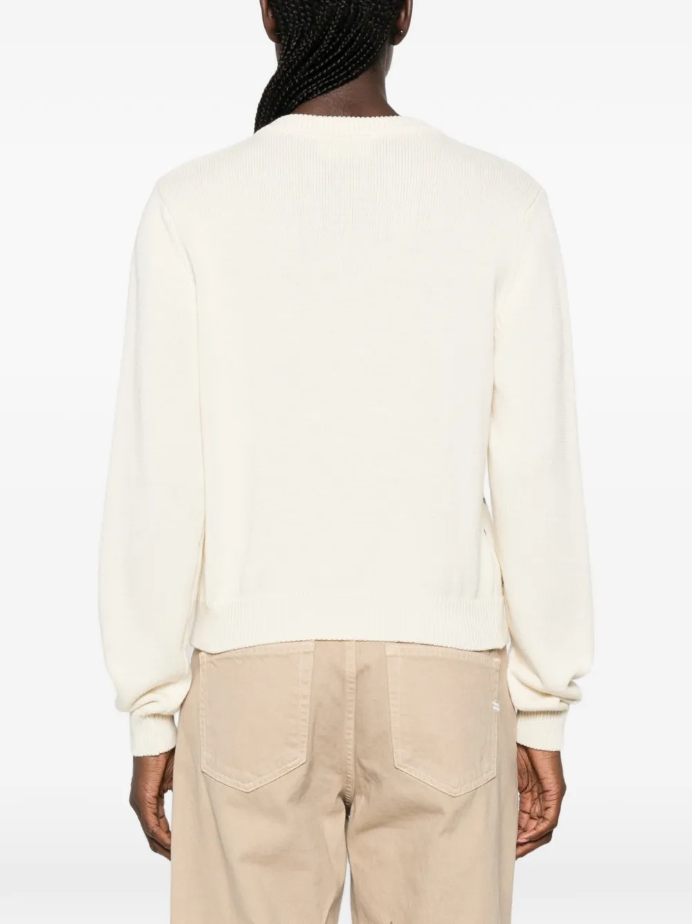 VICOLO Vest verfraaid met studs Beige