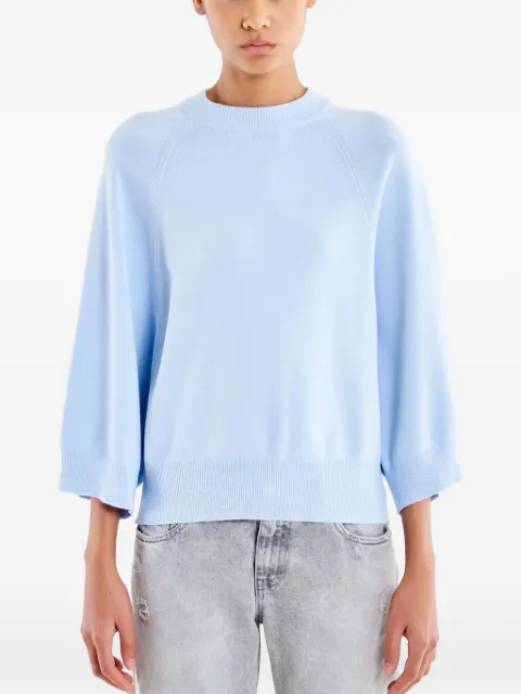 VICOLO raglan-sleeve ribbed-trim sweater