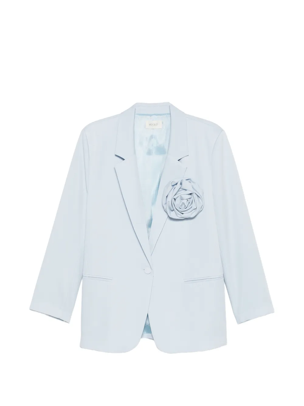 VICOLO Blazer monopetto con applicazione - Blu