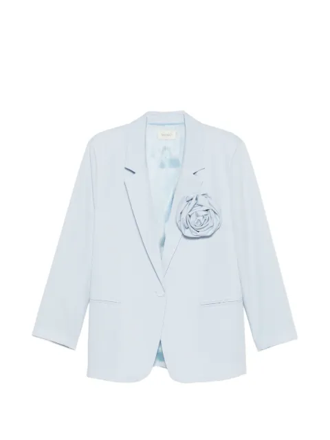 VICOLO floral-applique single-breasted blazer