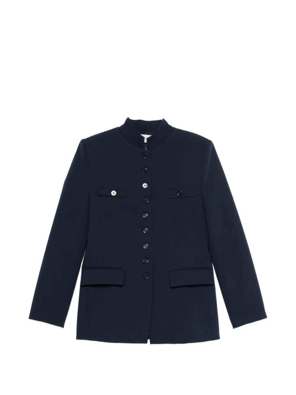 VICOLO mandarin-collar button-up jacket - Blue