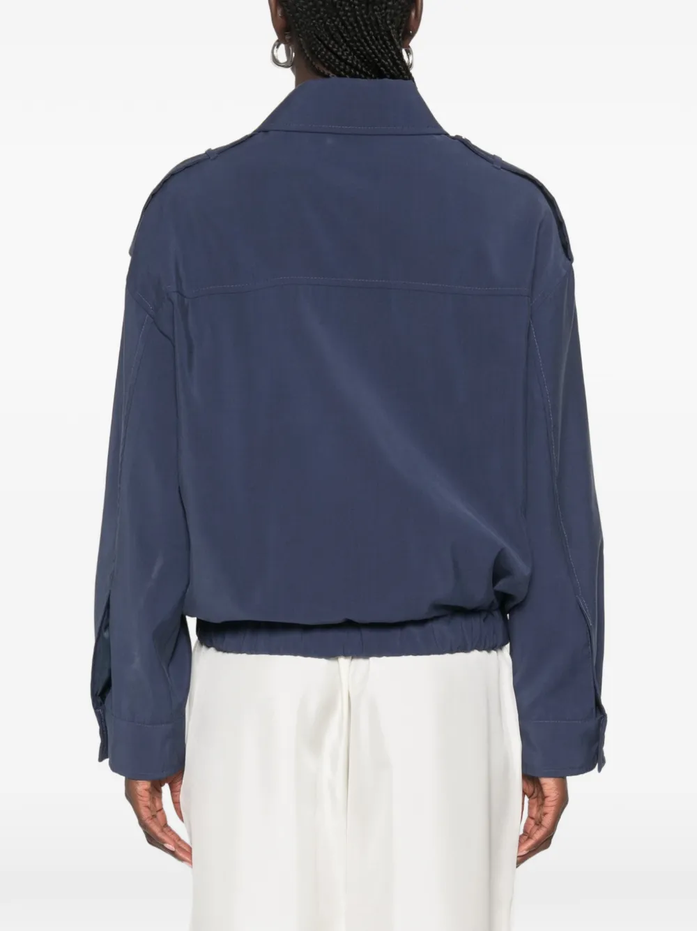 VICOLO Shirtjack met elastische afwerking Blauw