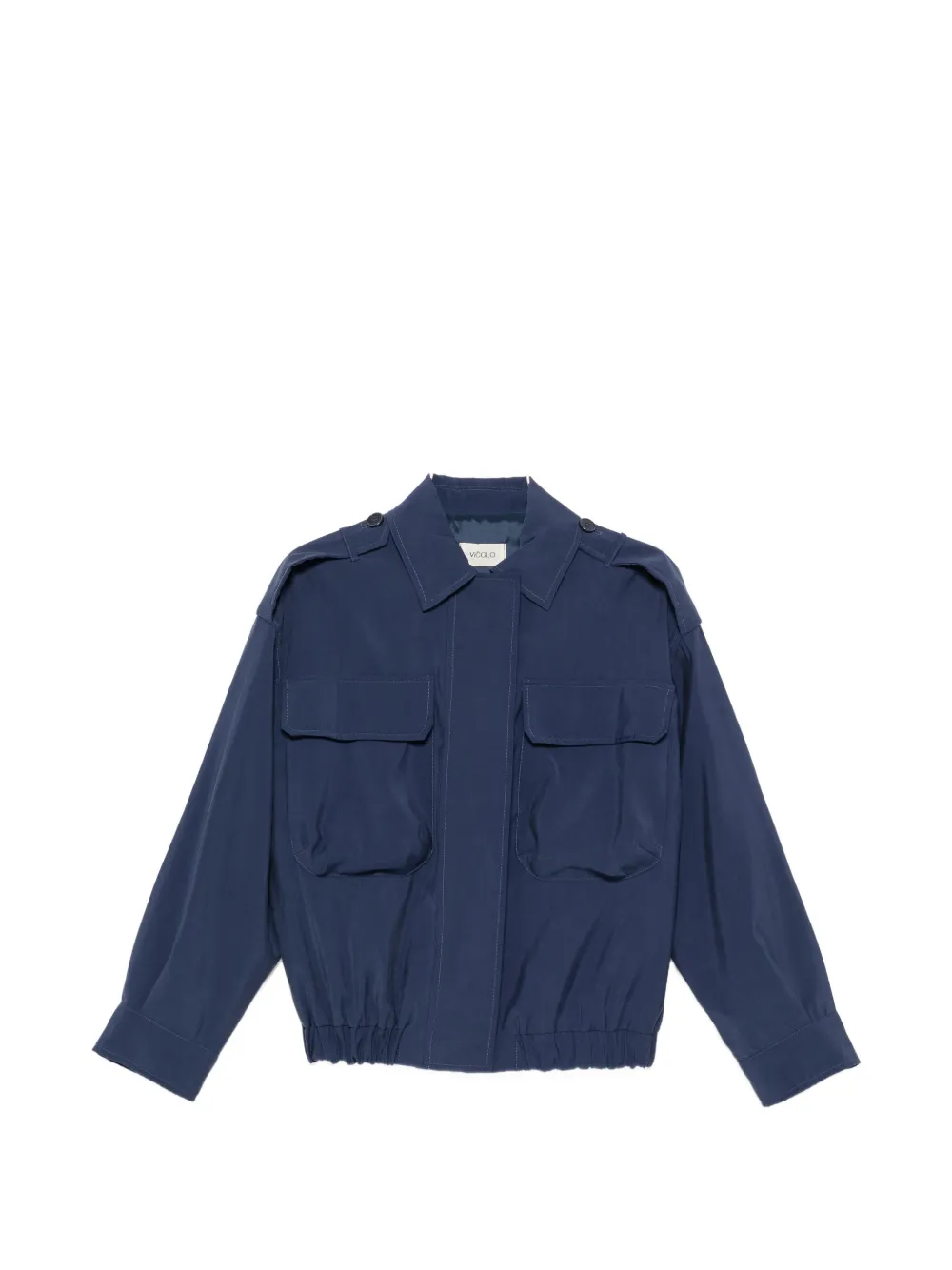 VICOLO elasticated-hem jacket | Blue | Image 1