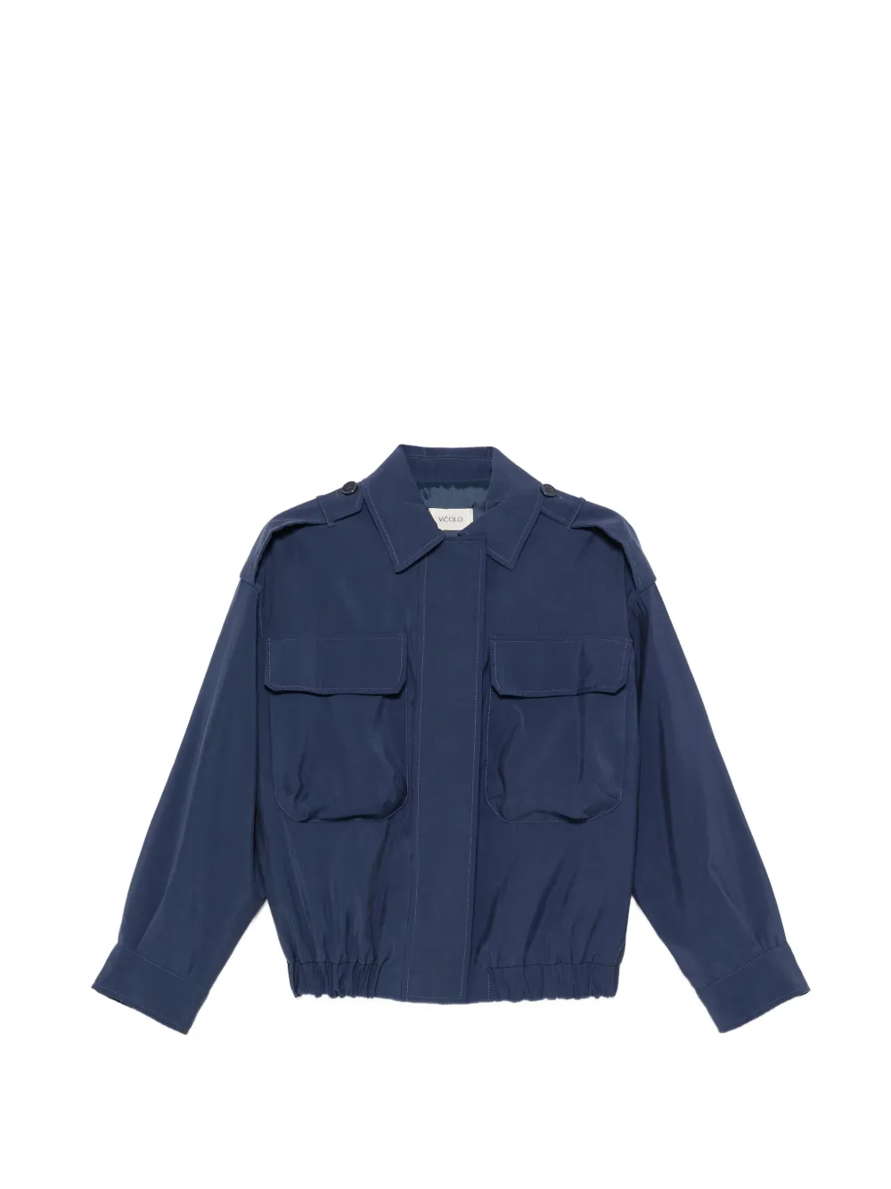 VICOLO elasticated-hem jacket | Blue | Image 1