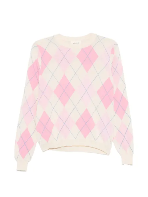 VICOLO argyle-pattern sweater