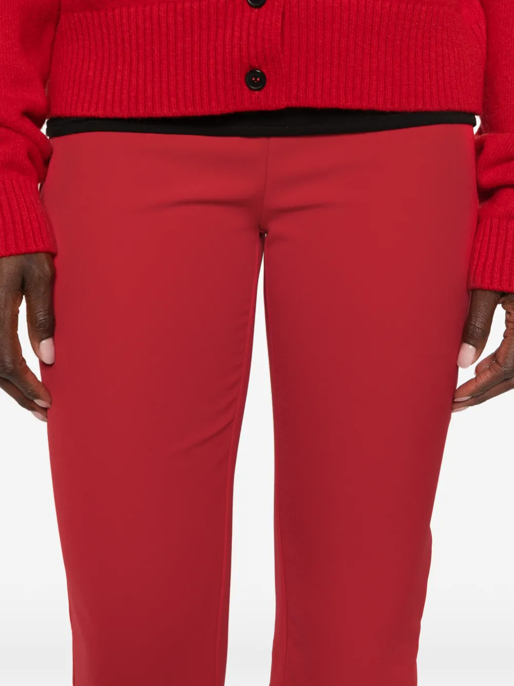 VICOLO Broek met ritssluiting Rood