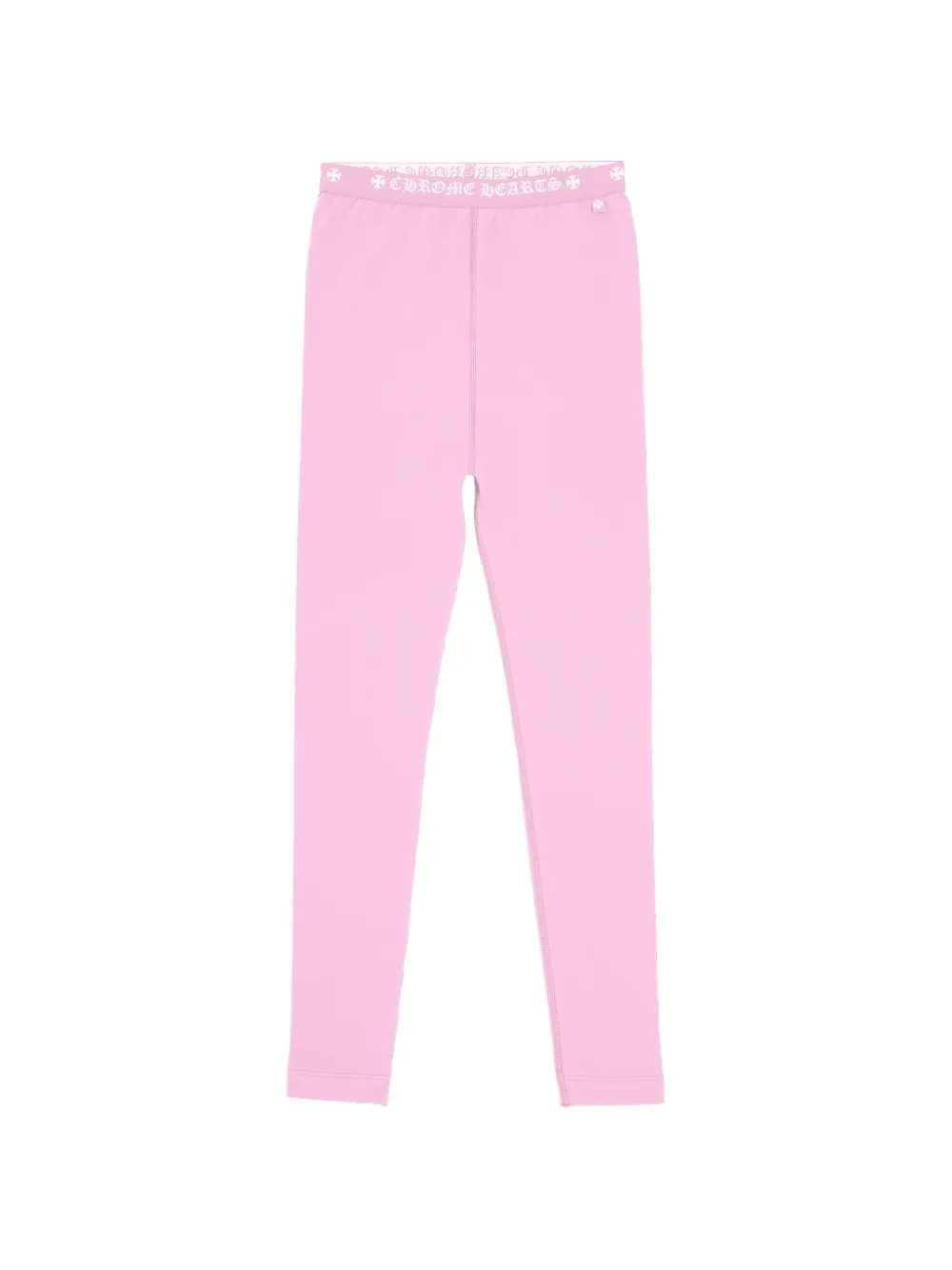 Chrome Hearts logo-waistband leggings - Pink